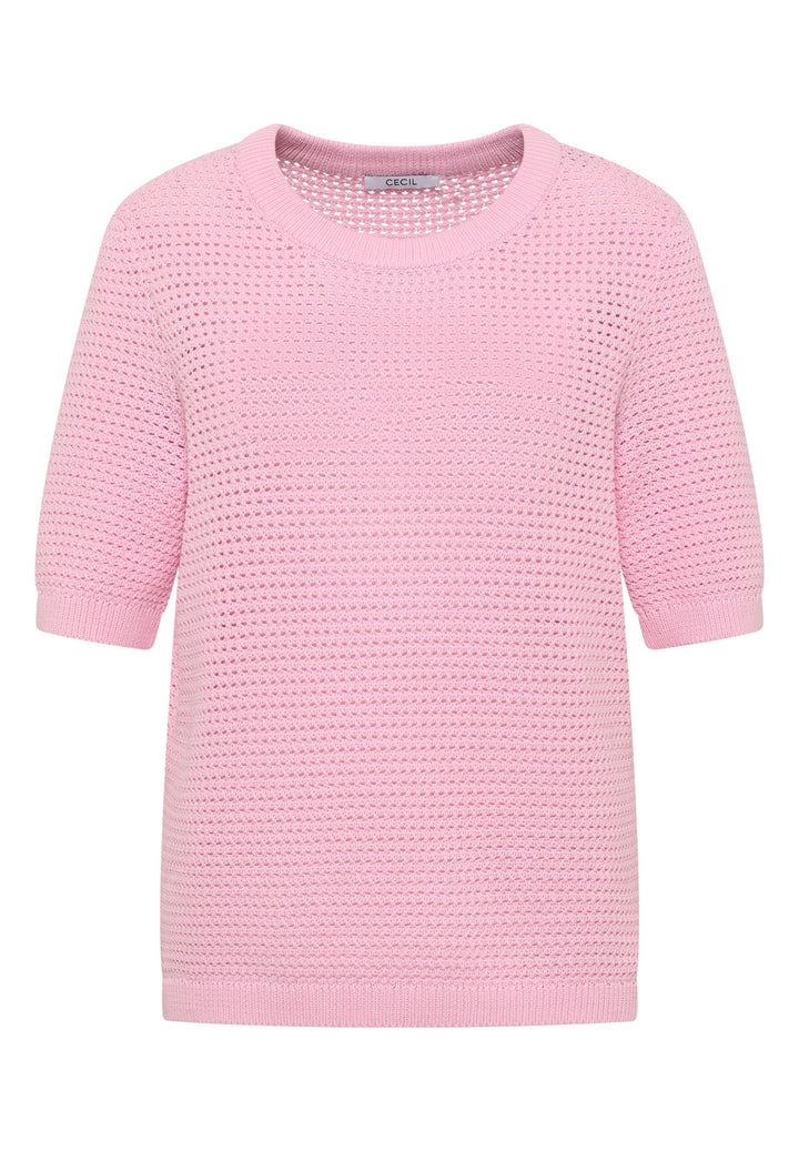 Structured Roundneck, light blush rose 17600 Bild 1
