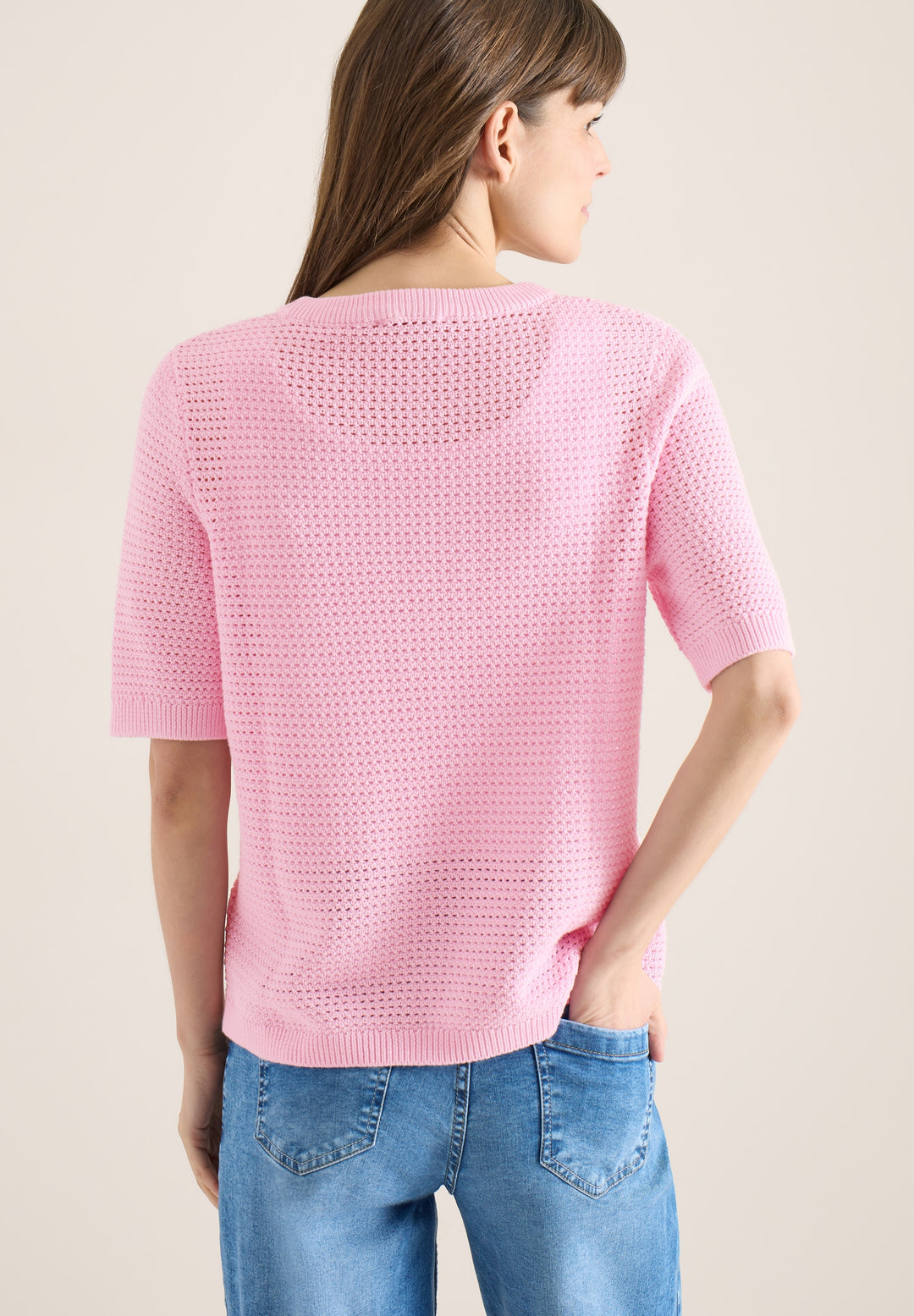 Structured Roundneck, light blush rose 17600 Bild 4