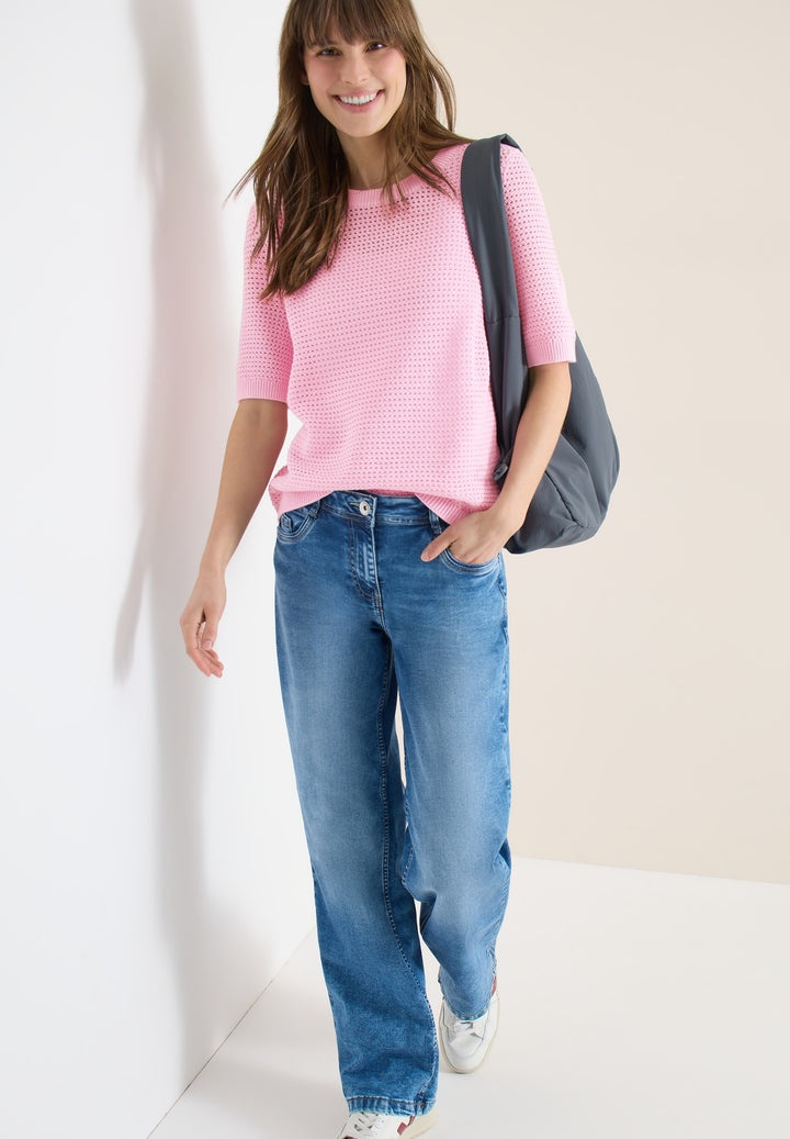 Structured Roundneck, light blush rose 17600 Bild 5