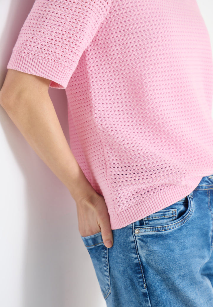 Structured Roundneck, light blush rose 17600 Bild 6