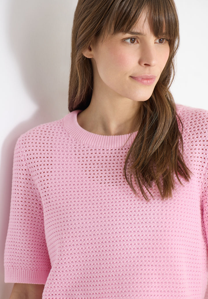 Structured Roundneck, light blush rose 17600 Bild 7