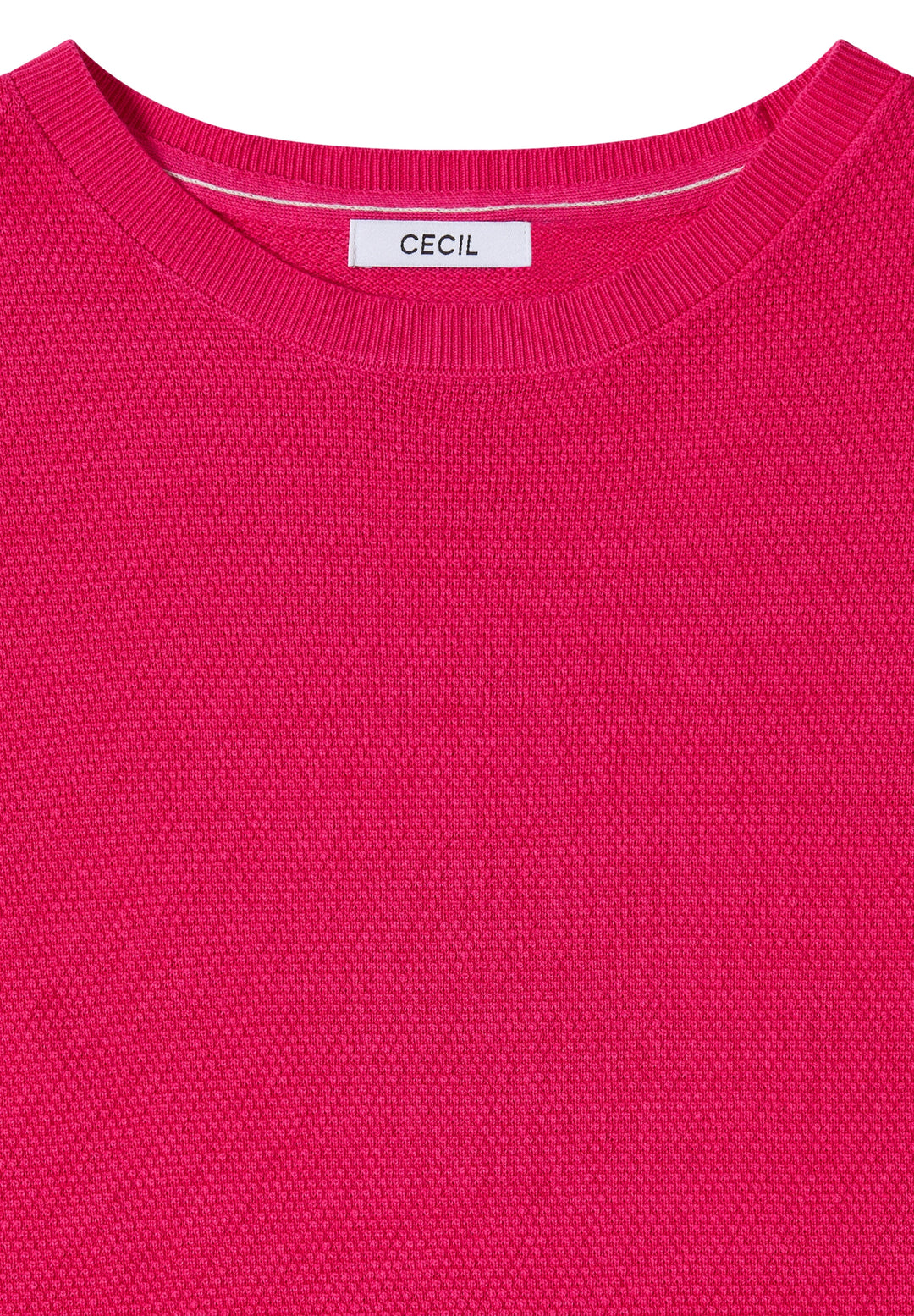 Structured short sleeve, beetroot pink 17492 Bild 2