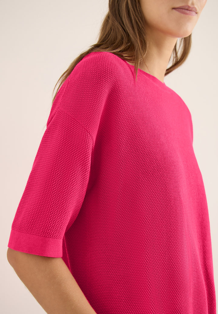 Structured short sleeve, beetroot pink 17492 Bild 7