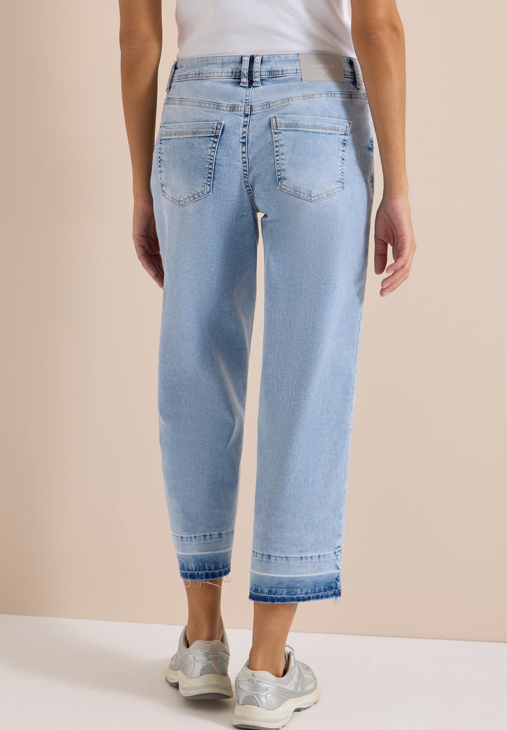 Style Neele Bleached Hem Detai, light blue random bleached 10512 Bild 4