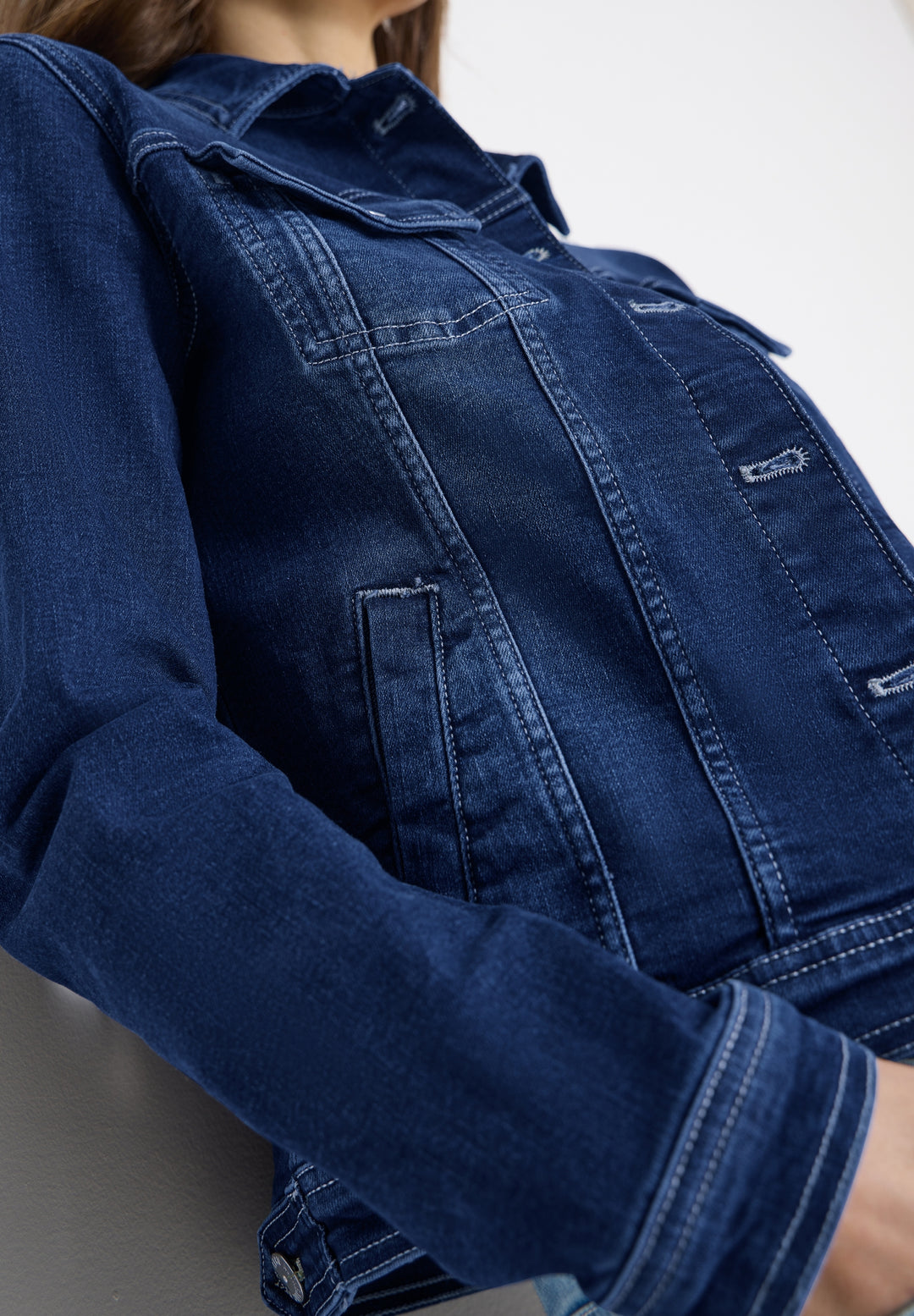 Style NOS Denim Jacket, mid blue wash 10281 Bild 6