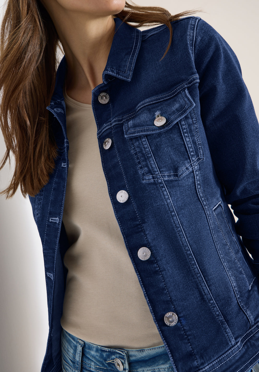 Style NOS Denim Jacket, mid blue wash 10281 Bild 7