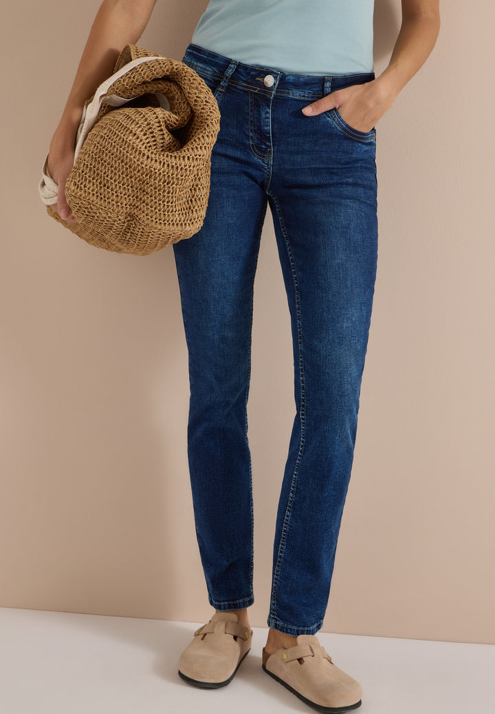 Style NOS Scarlett STRAIGHT Mi, mid blue used wash 10235 Bild 3