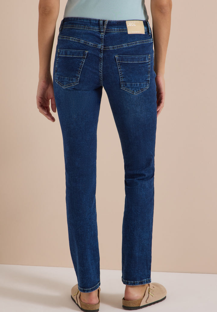 Style NOS Scarlett STRAIGHT Mi, mid blue used wash 10235 Bild 4