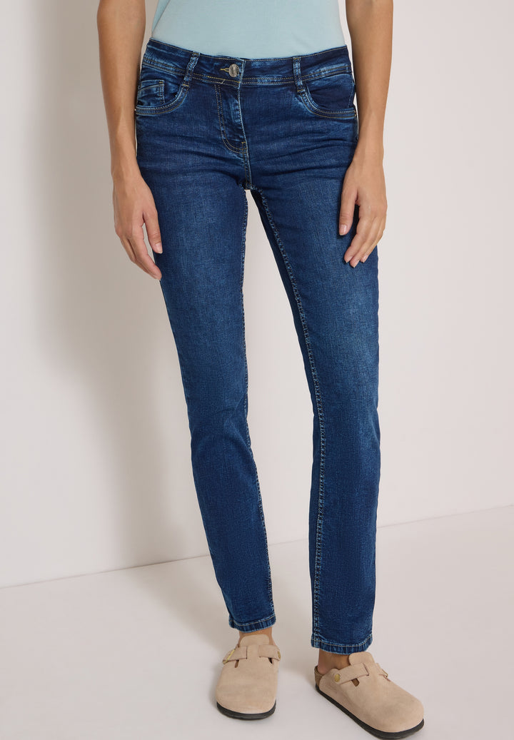 Style NOS Scarlett STRAIGHT Mi, mid blue used wash 10235 Bild 6