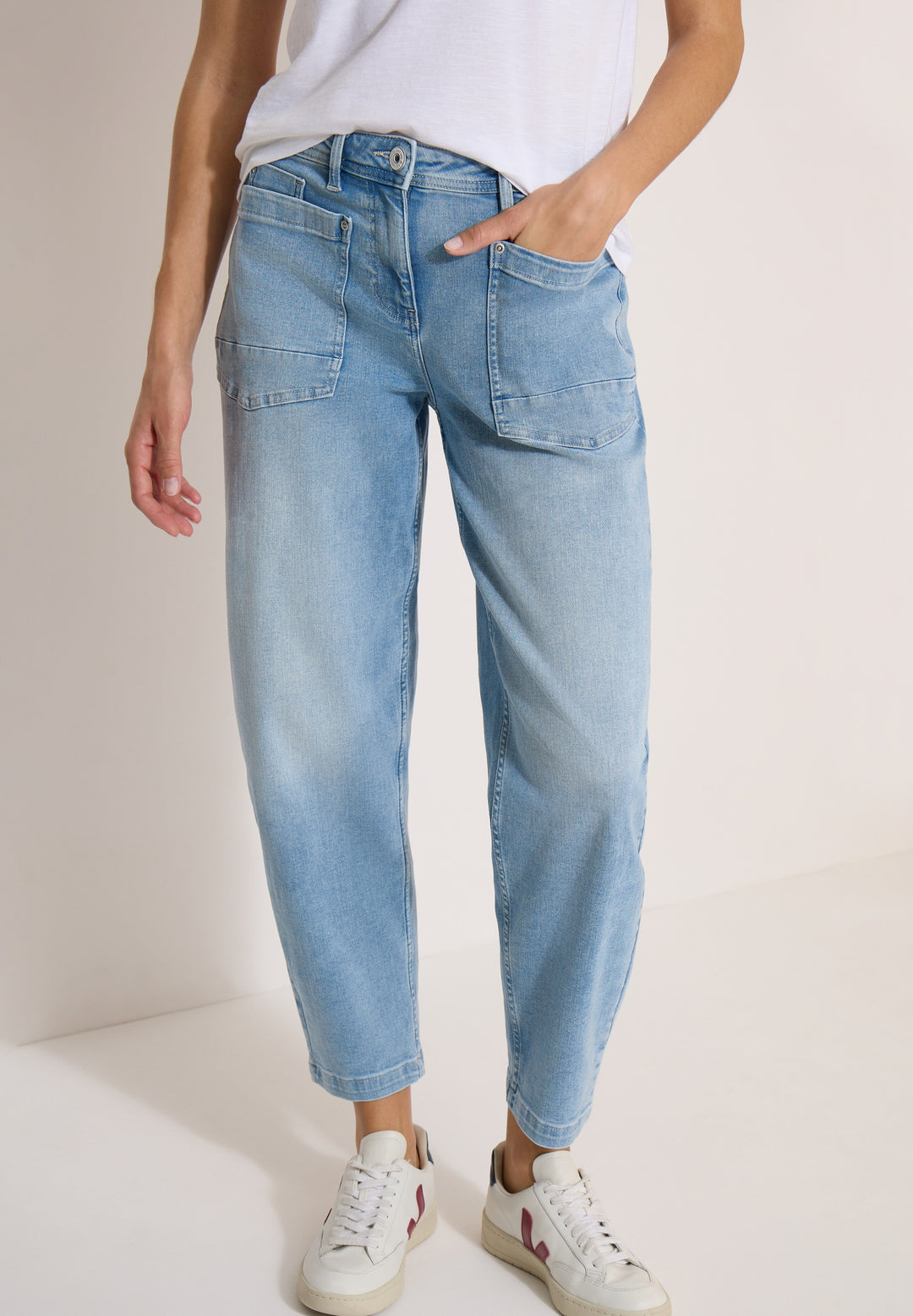 Style TOS Scarlett BARREL Ligh, light blue used wash 10349 Bild 6