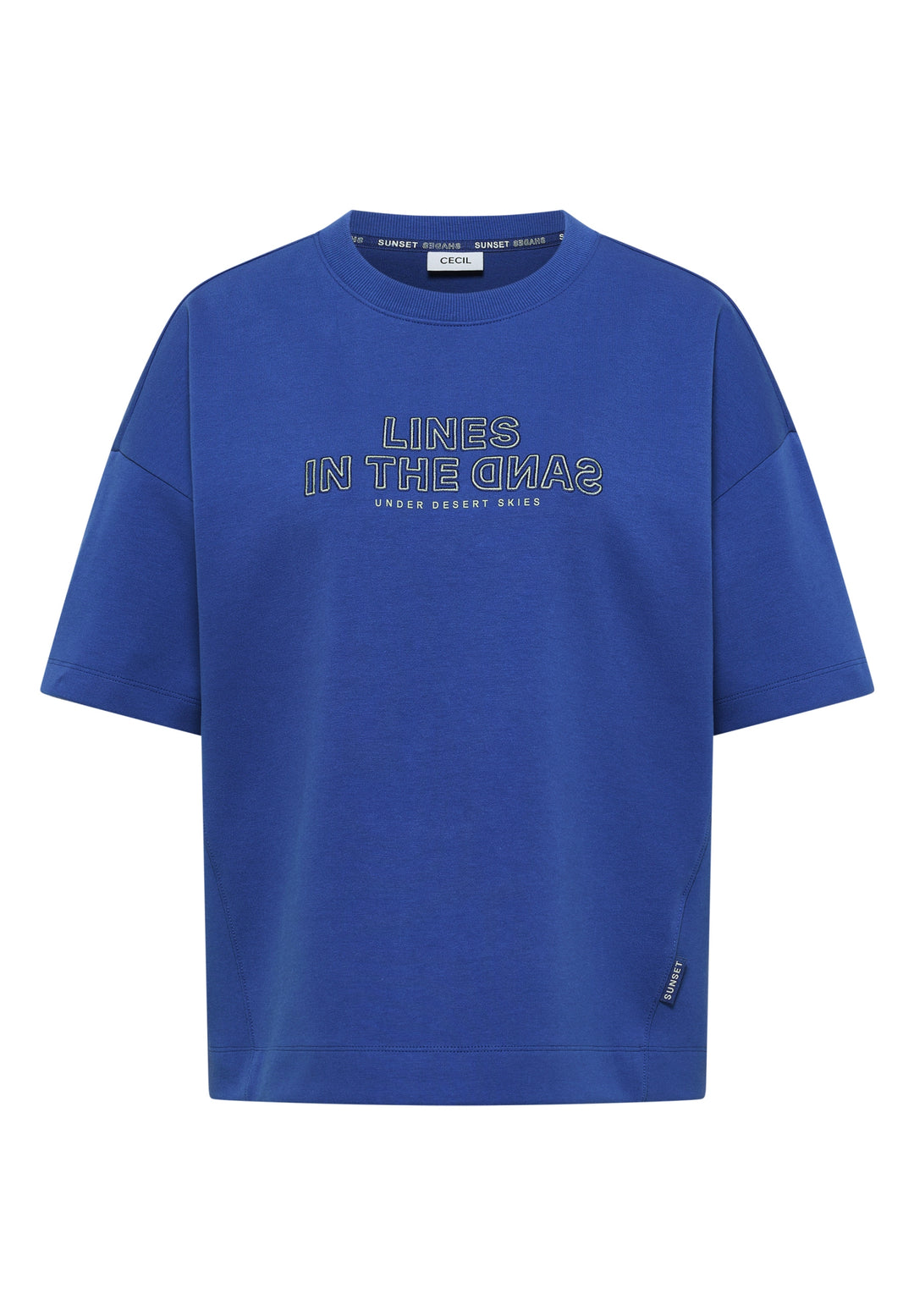 Sweatshirt w. Embroidery, deep river blue 27765 Bild 1