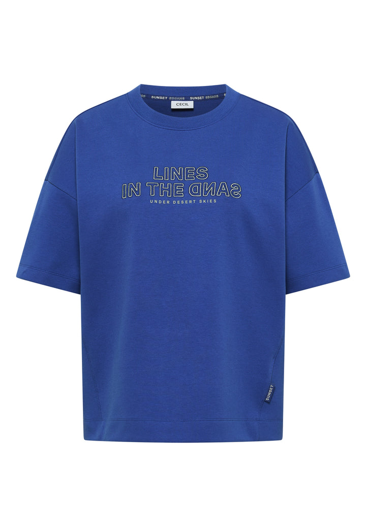 Sweatshirt w. Embroidery, deep river blue 27765 Bild 1