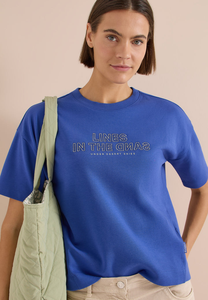 Sweatshirt w. Embroidery, deep river blue 27765 Bild 3