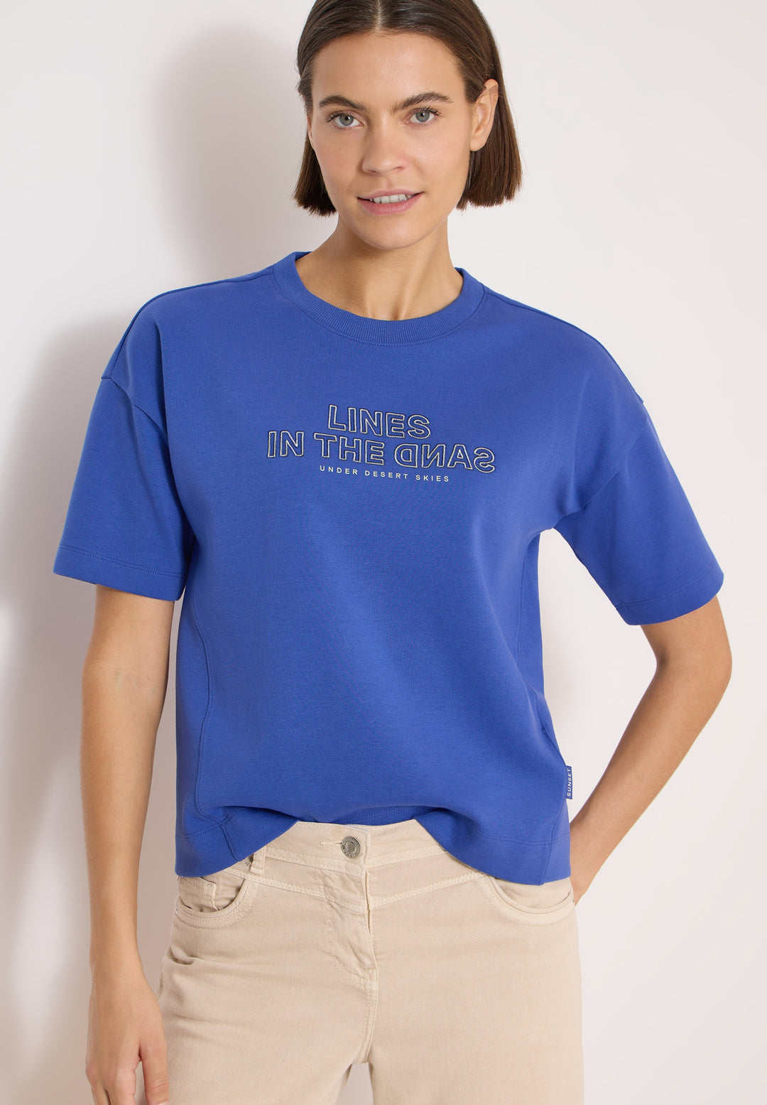 Sweatshirt w. Embroidery, deep river blue 27765 Bild 6
