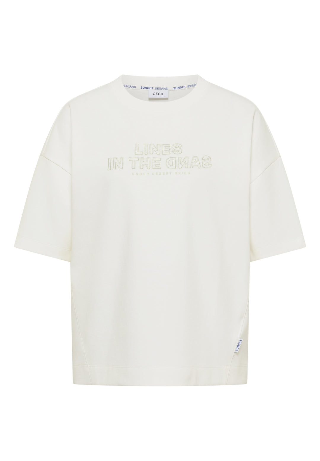 Sweatshirt w. Embroidery, vanilla white 23474 Bild 1
