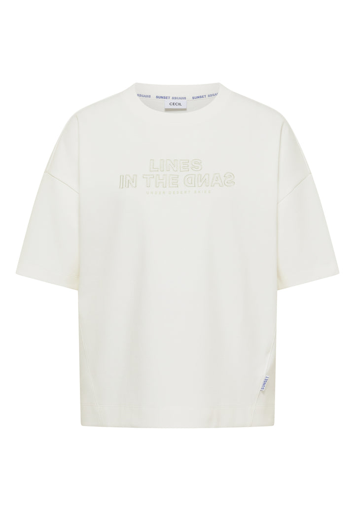 Sweatshirt w. Embroidery, vanilla white 23474 Bild 1
