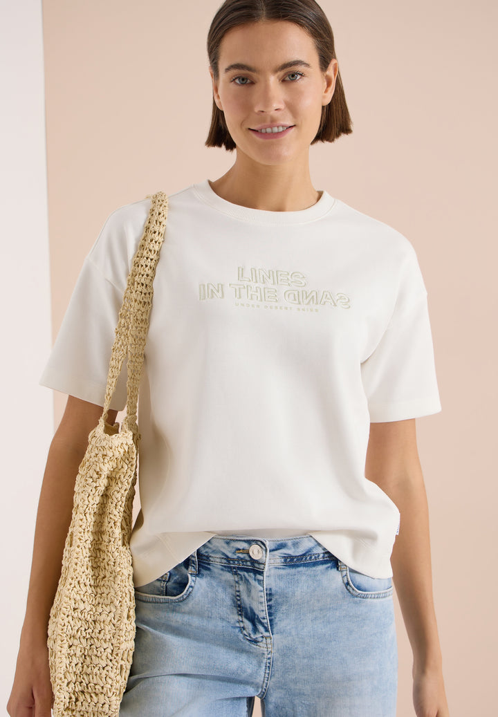 Sweatshirt w. Embroidery, vanilla white 23474 Bild 3