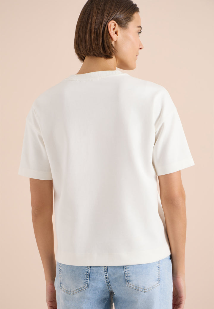 Sweatshirt w. Embroidery, vanilla white 23474 Bild 4