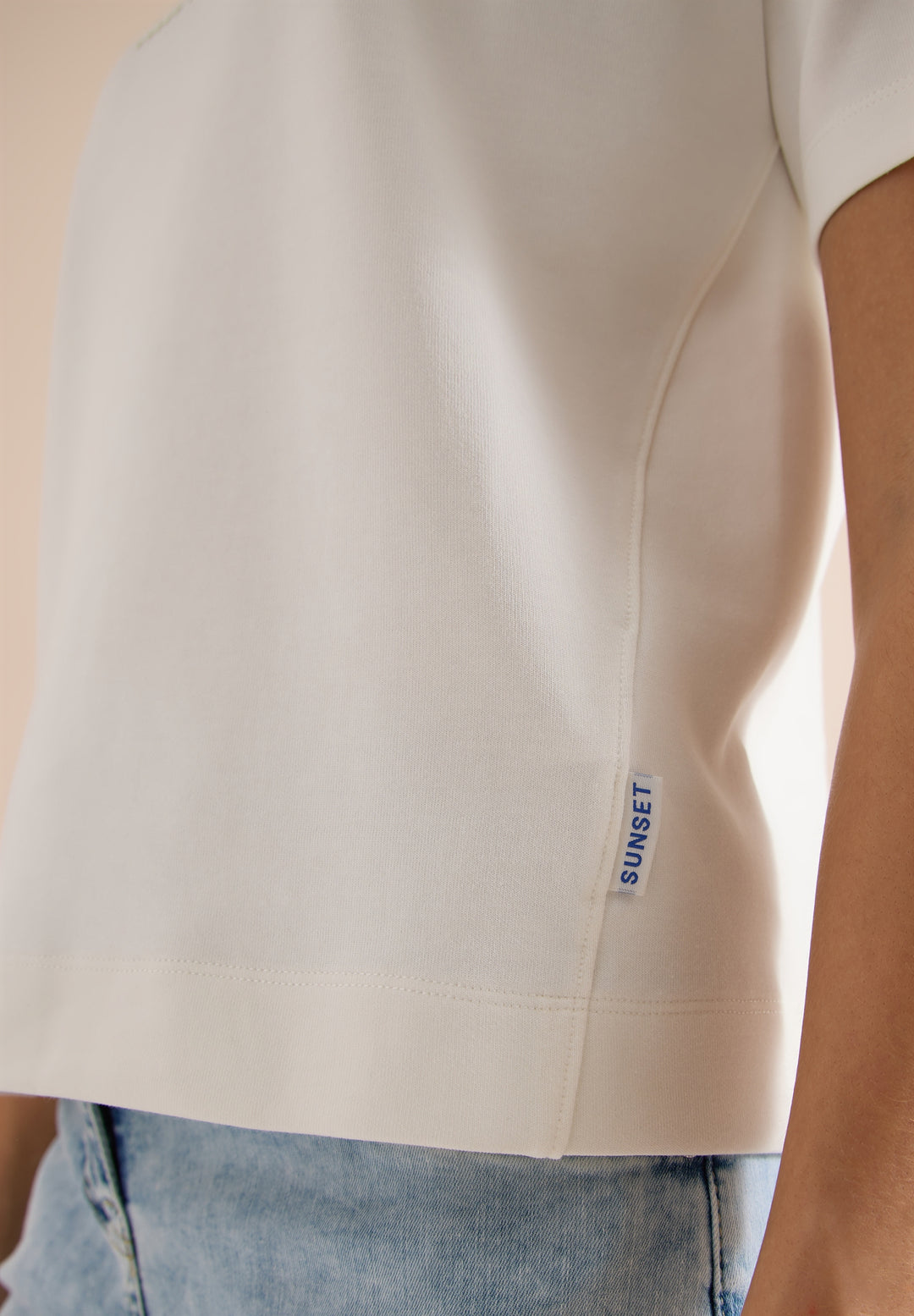 Sweatshirt w. Embroidery, vanilla white 23474 Bild 6