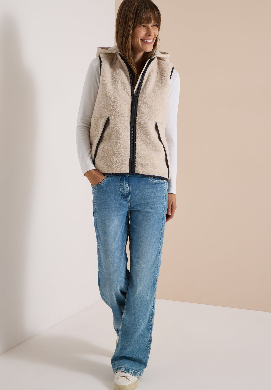 Teddy vest, teddy vanilla white 15641 Bild 5