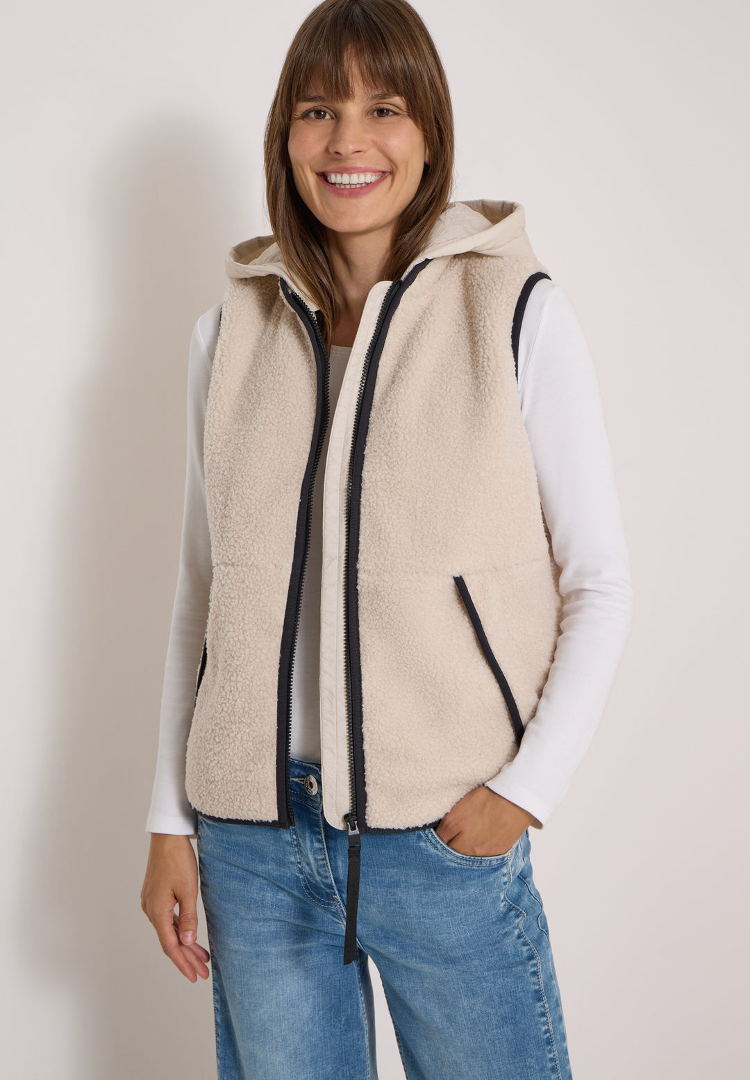 Teddy vest, teddy vanilla white 15641 Bild 7