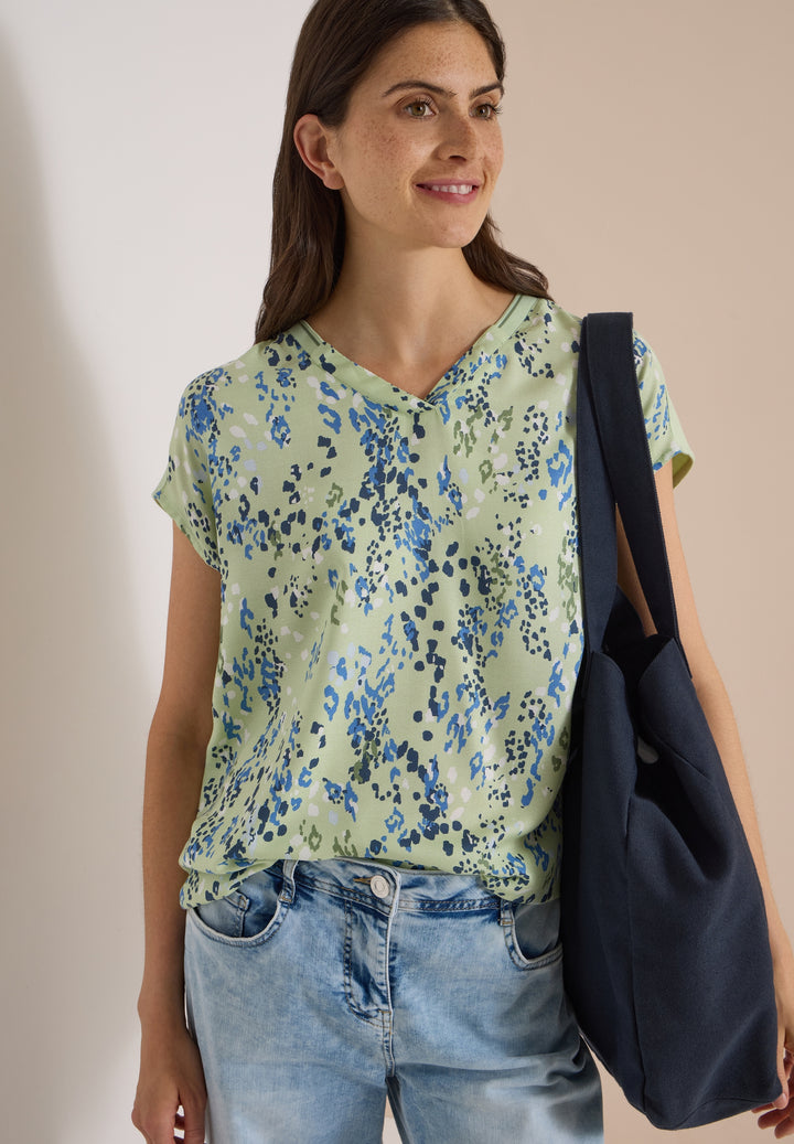 TOS AOP Mat-Mix Blouse, raw matcha lime 35749 Bild 3