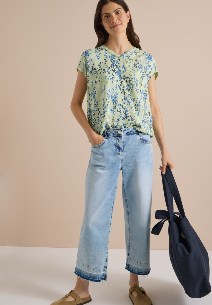 TOS AOP Mat-Mix Blouse, raw matcha lime 35749 Bild 5