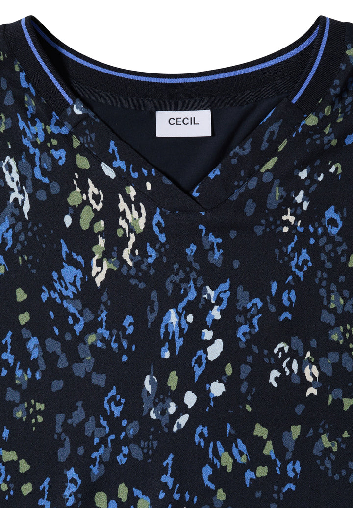 TOS AOP Mat-Mix Blouse, urban dark blue 36831 Bild 2