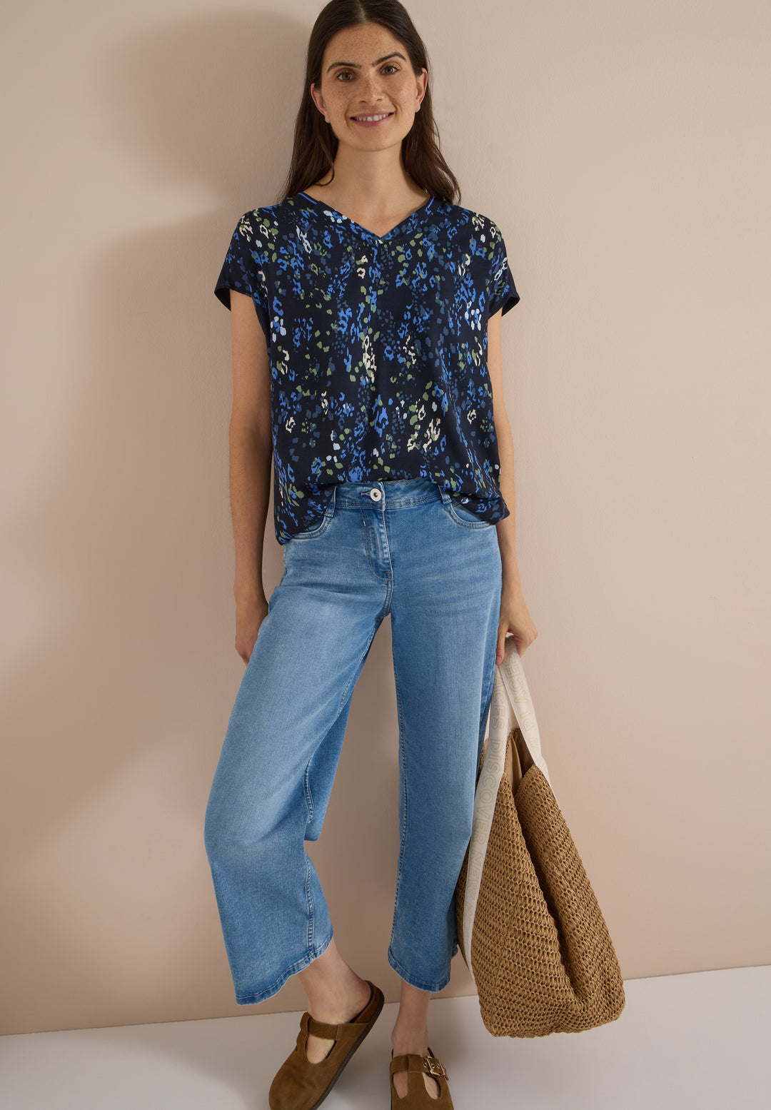 TOS AOP Mat-Mix Blouse, urban dark blue 36831 Bild 5