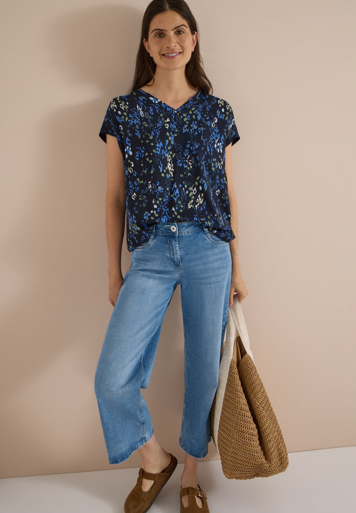 TOS AOP Mat-Mix Blouse, urban dark blue 36831 Bild 5