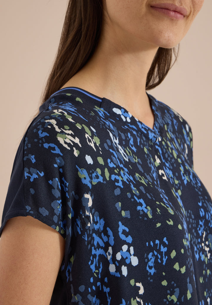 TOS AOP Mat-Mix Blouse, urban dark blue 36831 Bild 7