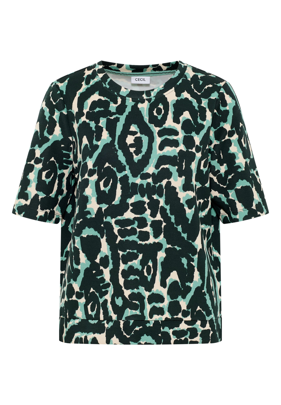 TOS AOP Soft Touch T-Shirt, ink green 36834 Bild 1