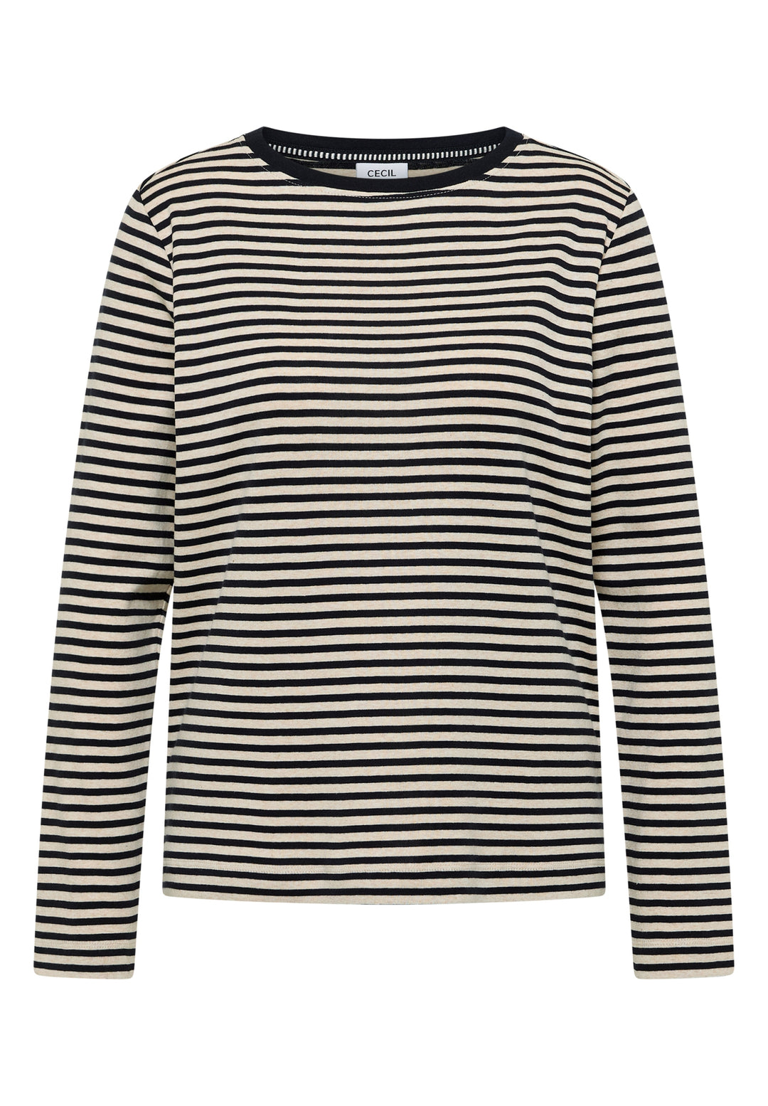 TOS Basic Melange Stripe T-Shi, universal blue 25512 Bild 1