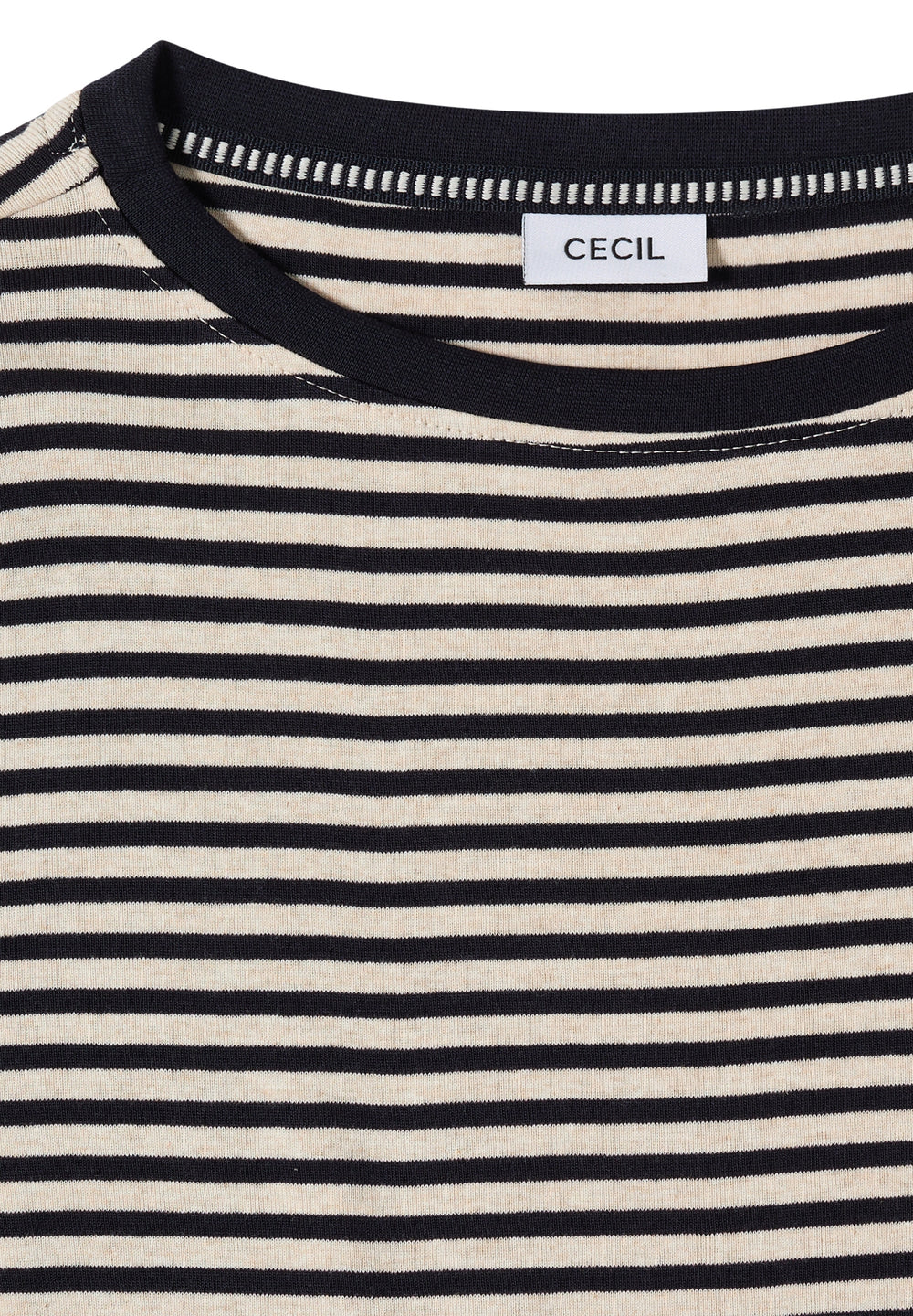 TOS Basic Melange Stripe T-Shi, universal blue 25512 Bild 2