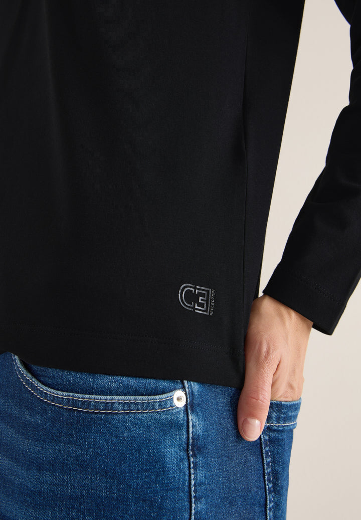 TOS Basic Shirt With Gathering, Black 10001 Bild 6