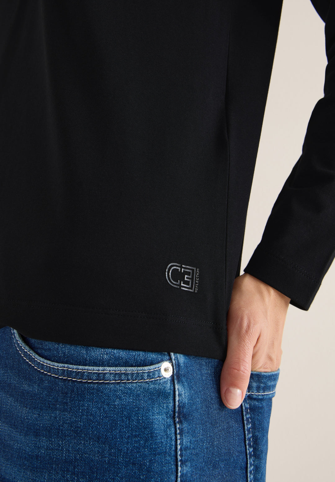 TOS Basic Shirt With Gathering, Black 10001 Bild 7