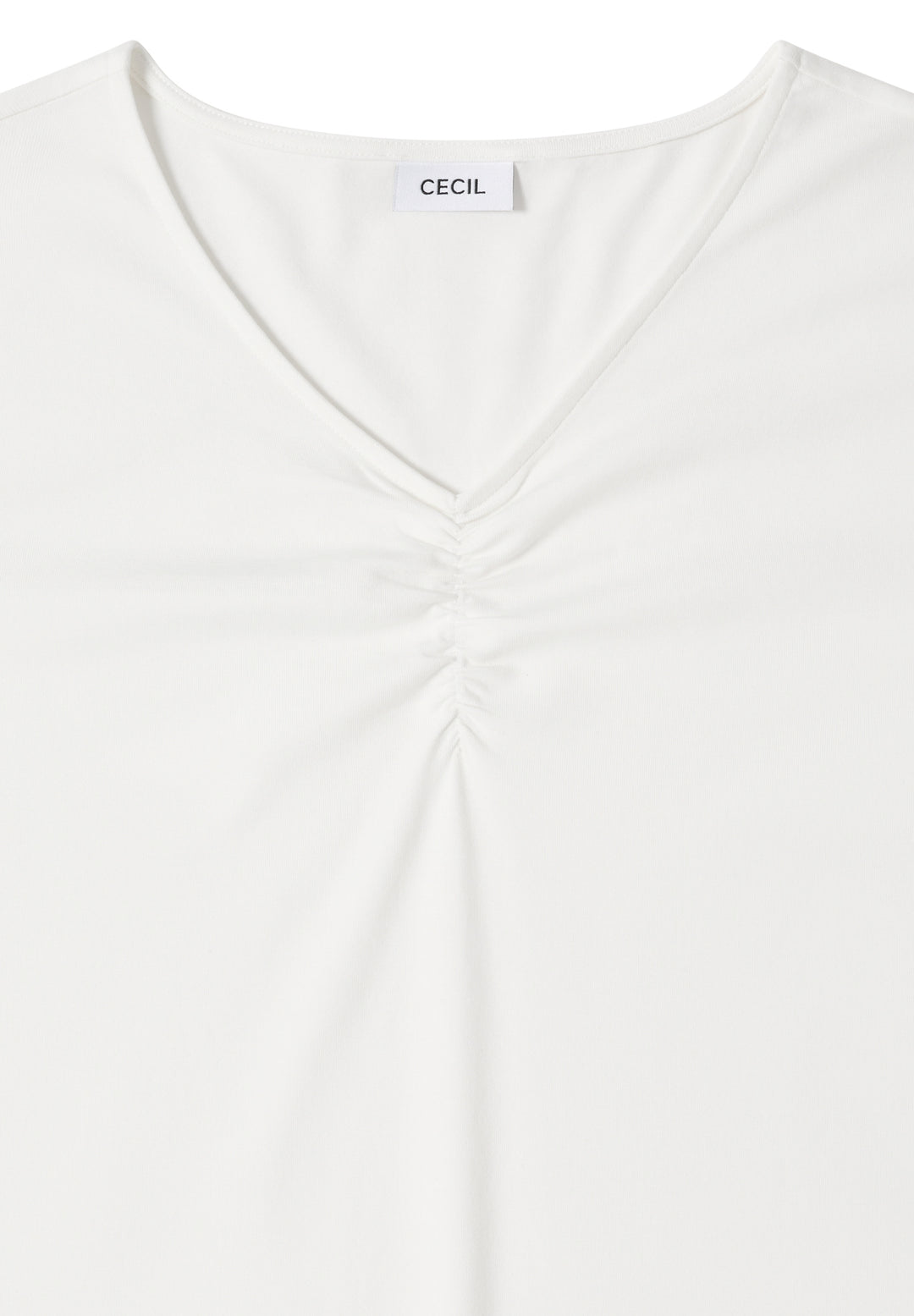 TOS Basic Shirt With Gathering, vanilla white 13474 Bild 2