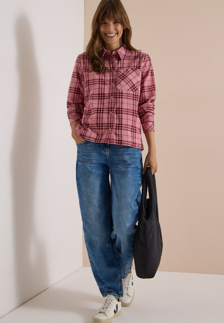 TOS Check Corduroy Blouse, velvet rose 37912 Bild 5