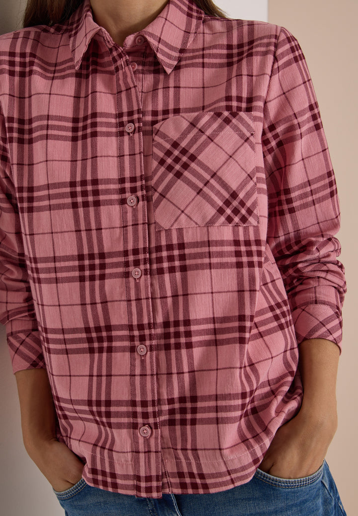 TOS Check Corduroy Blouse, velvet rose 37912 Bild 6