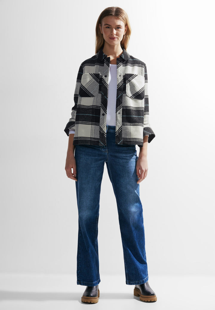 TOS Check Overshirt, Black 30001 Bild 10