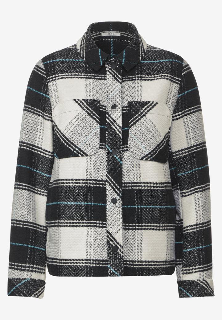 TOS Check Overshirt, Black 30001 Bild 1