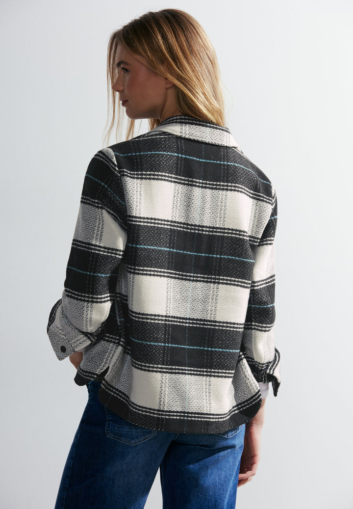 TOS Check Overshirt, Black 30001 Bild 4