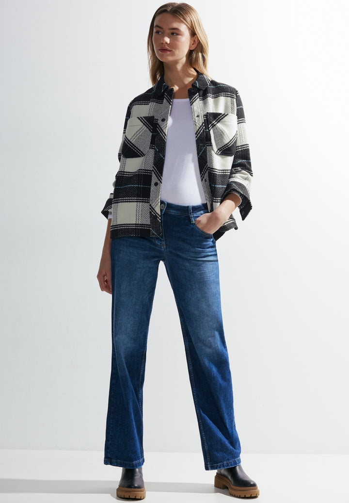 TOS Check Overshirt, Black 30001 Bild 5