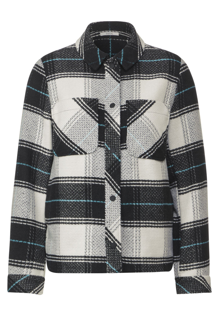 TOS Check Overshirt, Black 30001 Bild 7