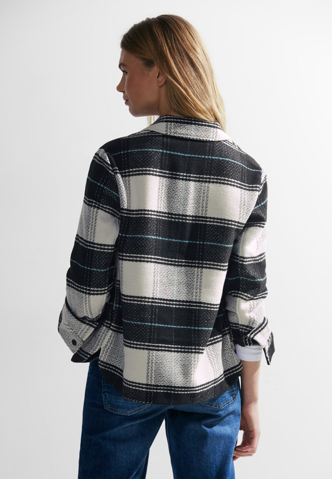 TOS Check Overshirt, Black 30001 Bild 9