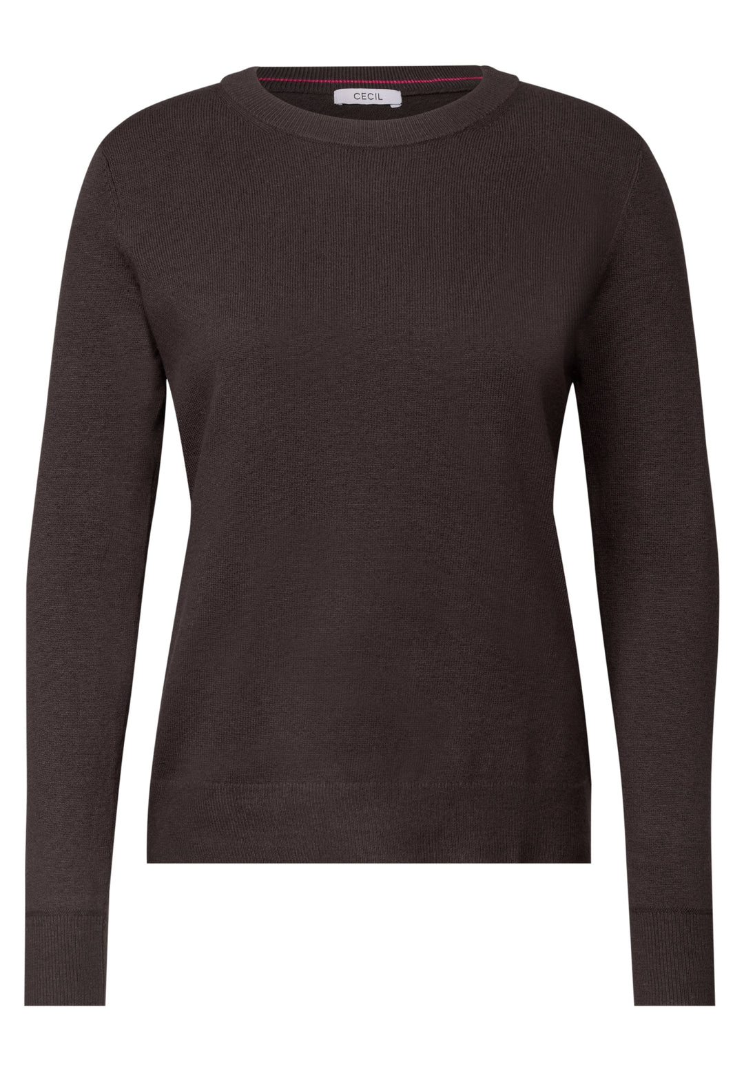 TOS Cosy Roundneck sweater, truffle brown melange 17985 Bild 1
