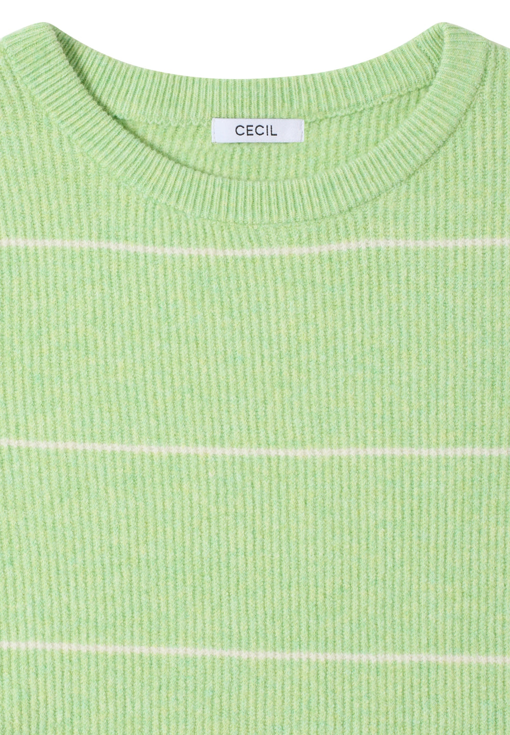 TOS_Cosy structure stripe, bamboo green melange 27385 Bild 2