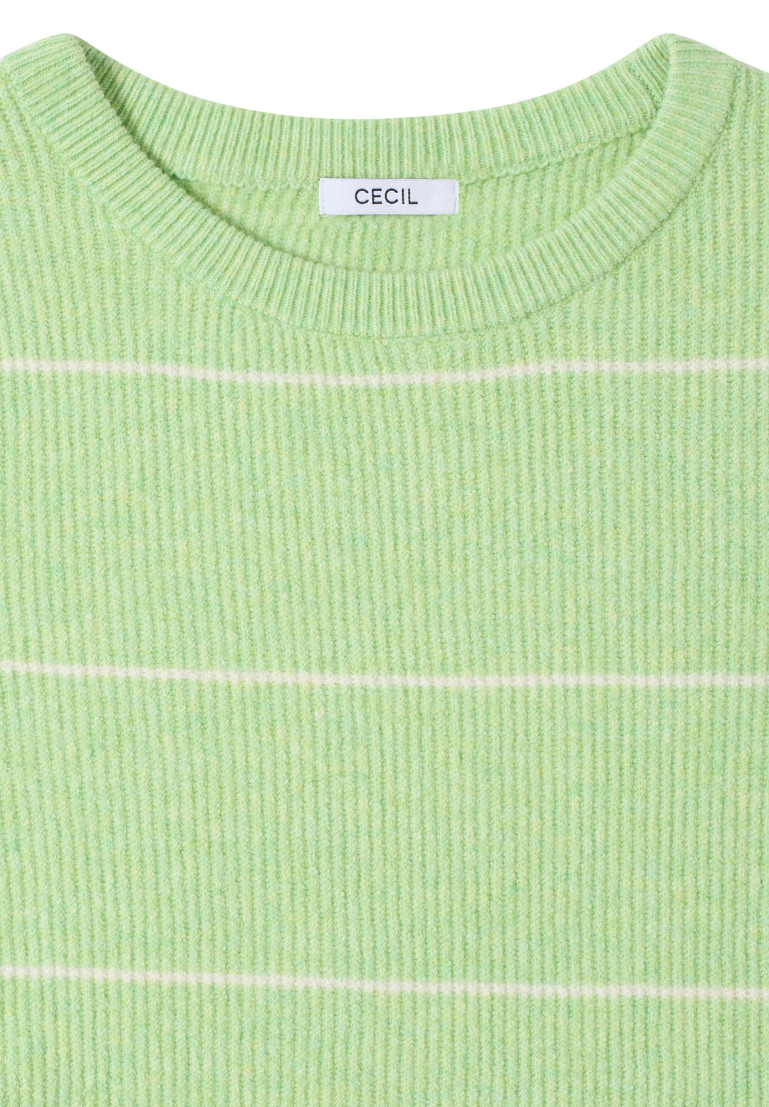 TOS_Cosy structure stripe, bamboo green melange 27385 Bild 2