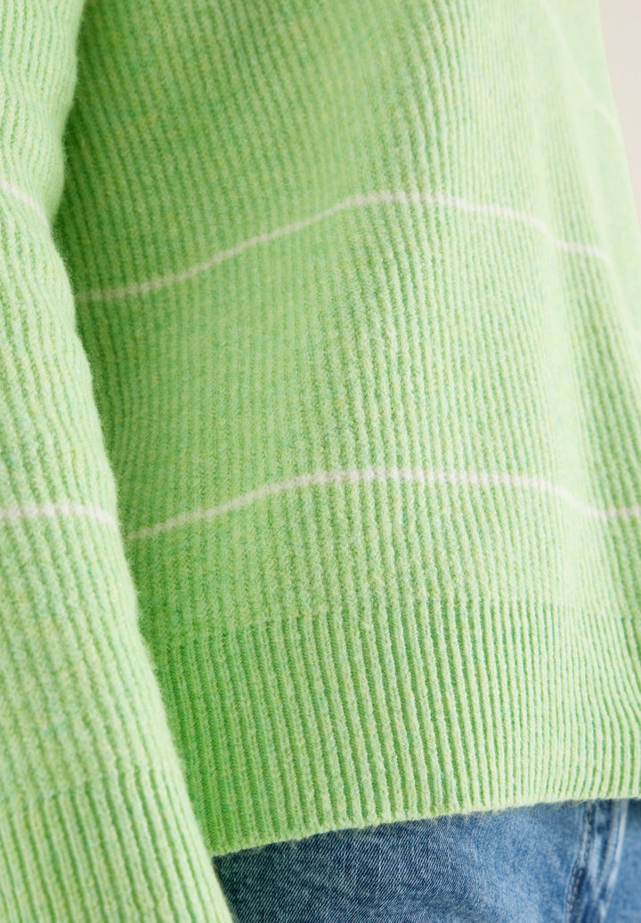 TOS_Cosy structure stripe, bamboo green melange 27385 Bild 7