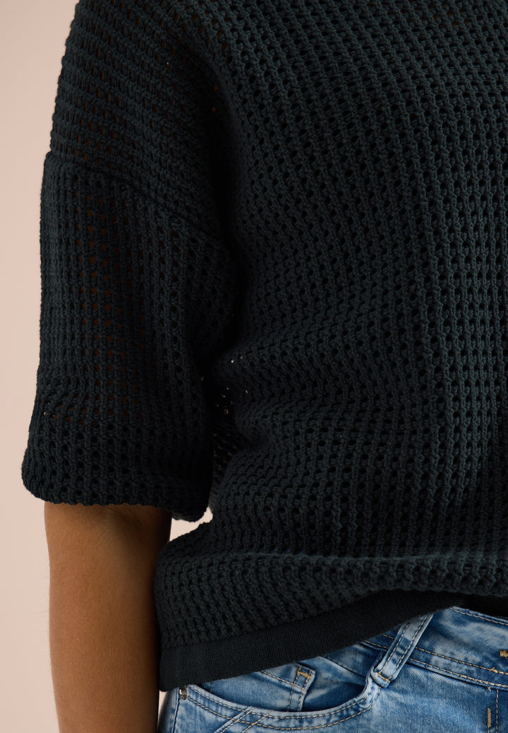 TOS_Crochet V-neck, palm breeze green 17672 Bild 7